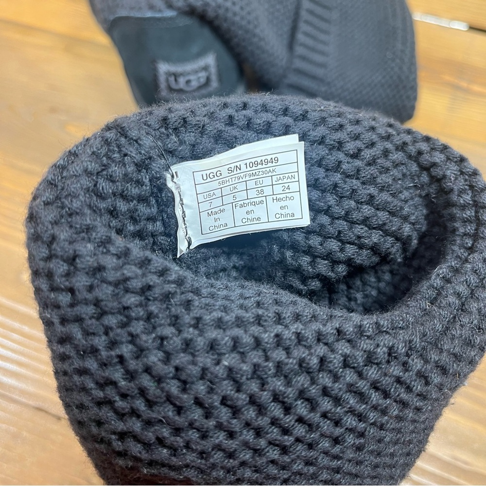 UGG Purl Cardy Knit Boot with Metal Buttons - Picture 6 of 9